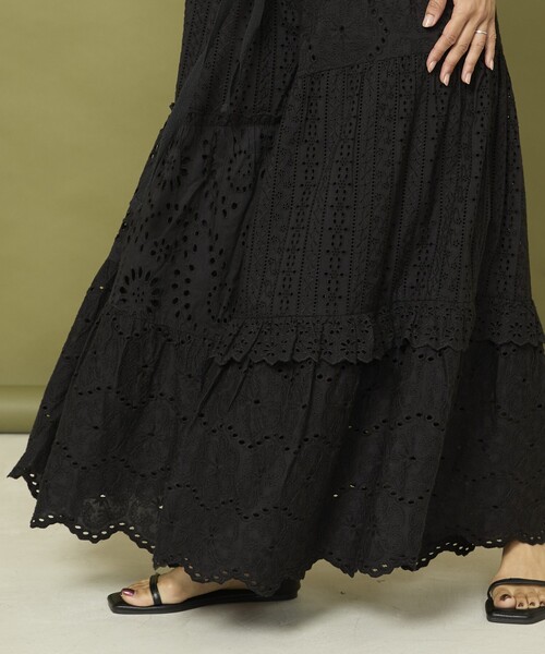 Freada（フリーダ）の「Freada/フリーダ レース ティアード ギャザー パンツ（その他パンツ・レディース・ホワイト/ブラック・ﾌﾘ-）」の18枚目の写真