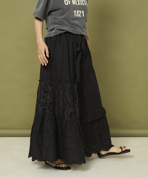 Freada（フリーダ）の「Freada/フリーダ レース ティアード ギャザー パンツ（その他パンツ・レディース・ホワイト/ブラック・ﾌﾘ-）」の19枚目の写真