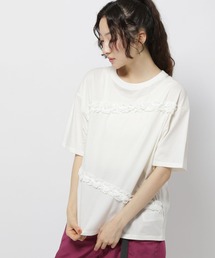 niko and... | レースドッキングTシャツ(Tシャツ/カットソー)