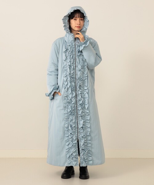 CAROLINA GLASER カロリナ グレイサー　ロングコート CAROLINA GLASER（カロリナ グレイサー）フリルフード ロング