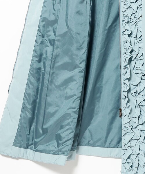 CAROLINA GLASER（カロリナ グレイサー）の「フリルロングコート（その他アウター・レディース・サックスブルー/ブラック・MEDIUM/SMALL）」の14枚目の写真