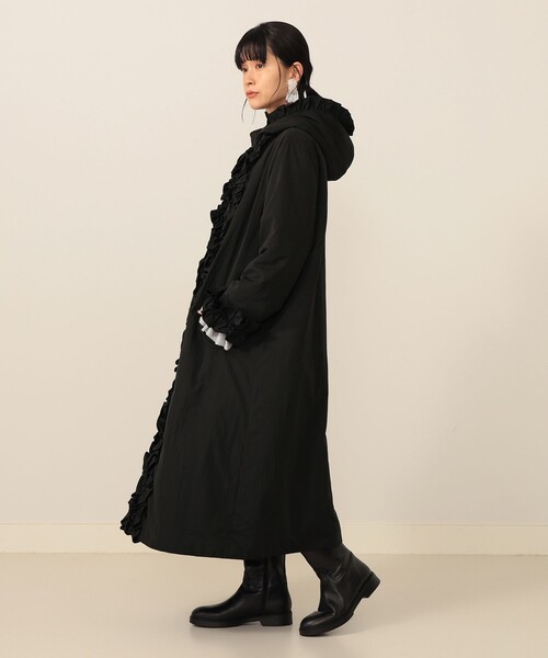 【最終価格】CAROLINA GLASER カロリナ グレイサー　ロングコート フリルロングコート（その他アウター）｜CAROLINA GLASER