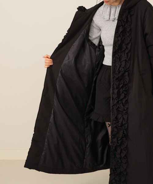 フリルロングコート（その他アウター）｜CAROLINA GLASER