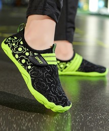 TeddyShop（テディショップ）の「［水陸両用/男女兼用/速乾/排水/軽量］ロゴ入り波状柄マリンシューズ メンズ レディース（その他シューズ・レディース）」