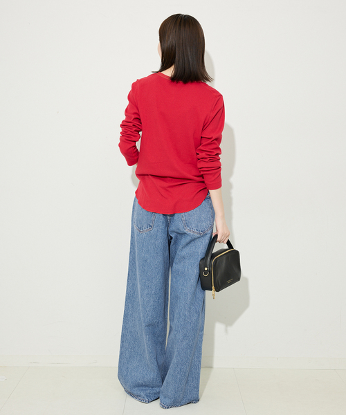 NEEDBY heritage（ニードバイヘリテージ）の「NEEDBY HERITAGE/ニードバイ ヘリテージ SLOBE別注 FRED デニム（デニムパンツ・レディース・サックスブルー/ブルー・26cm/25cm/24cm）」の21枚目の写真