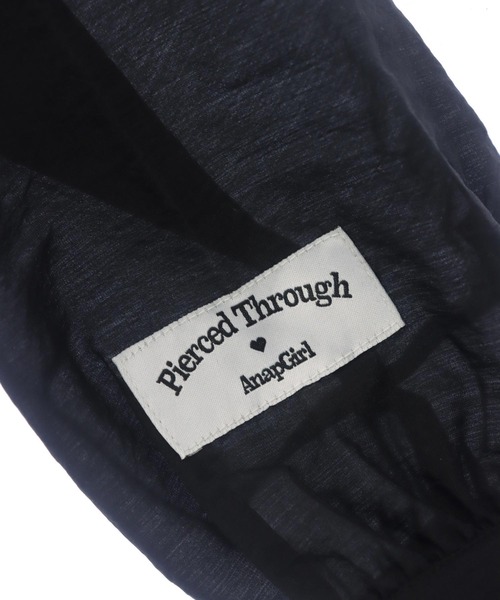 ANAP GiRL(アナップガール)の「シャーリング シアー デザイン クロップド シャツ(シャツ/ブラウス・キッズ・ホワイト/ホワイト×ブラック/ブラック/サックスブルー・S/M/XS)」の19枚目の写真