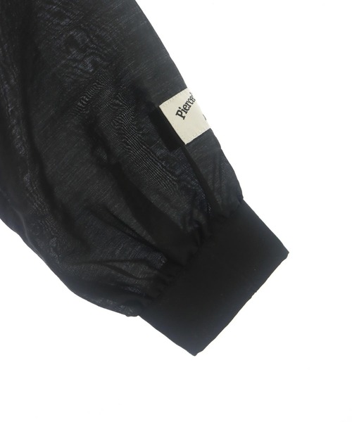 ANAP GiRL(アナップガール)の「シャーリング シアー デザイン クロップド シャツ(シャツ/ブラウス・キッズ・ホワイト/ホワイト×ブラック/ブラック/サックスブルー・S/M/XS)」の20枚目の写真