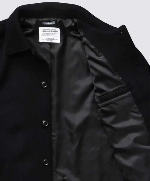 FIDELITY(フィデリティ)の「DOUBLE BEAVER SINGLE PEA COAT / ピーコート(ピーコート・メンズ・チャコール/ブラック・LARGE/MEDIUM)」の8枚目の写真