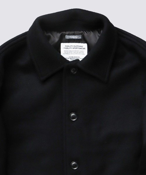 FIDELITY(フィデリティ)の「DOUBLE BEAVER SINGLE PEA COAT / ピーコート(ピーコート・メンズ・チャコール/ブラック・LARGE/MEDIUM)」の7枚目の写真
