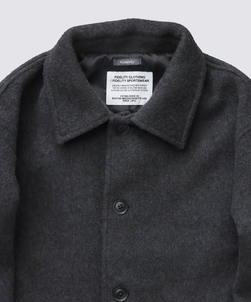 FIDELITY(フィデリティ)の「DOUBLE BEAVER SINGLE PEA COAT / ピーコート(ピーコート・メンズ・チャコール/ブラック・LARGE/MEDIUM)」の14枚目の写真