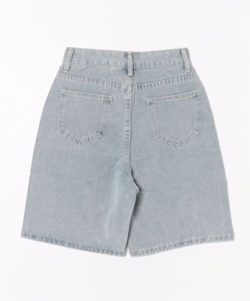urge:(アージコロン )の「【URGE:】デニム ハーフ パンツ(デニムパンツ・レディース・ブルー/ホワイト/ネイビー・SMALL/MEDIUM/LARGE/X-LARGE)」の4枚目の写真