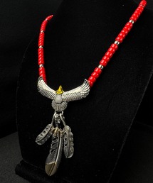 SV925 イーグルフェザーネックレス　インディアン　ジュエリー インディアンジュエリー イーグル」に該当するネックレスファッション