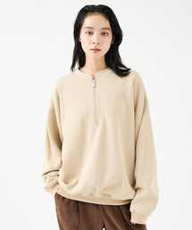 FORTUNA HOMME | 【FORTUNA/フォルトゥナ】WフェイスHALF ZIPプルオーバー/オーバーサイズ/ユニセックス【WEB限定】(スウェット)