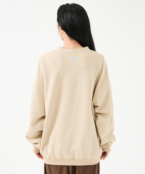 FORTUNA HOMME(フォルトゥナオム)の「【FORTUNA/フォルトゥナ】WフェイスHALF ZIPプルオーバー/オーバーサイズ/ユニセックス【WEB限定】(スウェット・メンズ・ベージュ/グリーン/ブラック・L/M)」の11枚目の写真