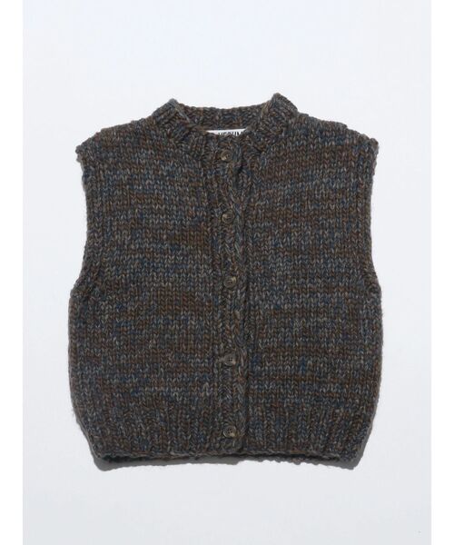 VEQUM（VEQUM）の「【VEQUM】HAND MIX KNIT VEST（ベスト・レディース・グレー/ブラウン・FREE）」の10枚目の写真