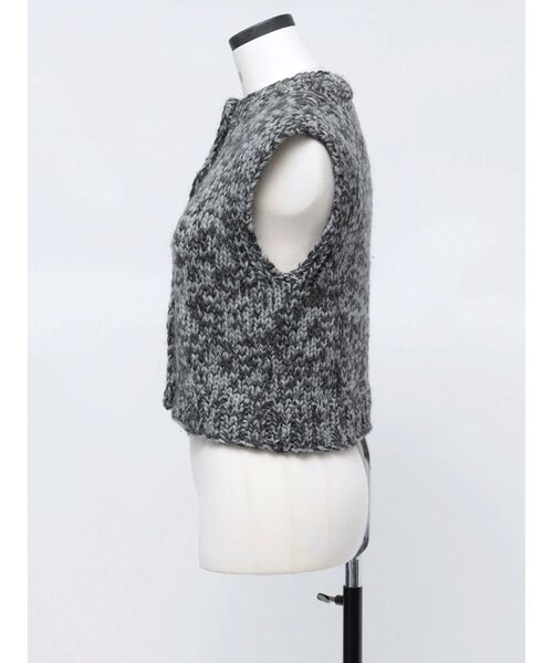 VEQUM（VEQUM）の「【VEQUM】HAND MIX KNIT VEST（ベスト・レディース・グレー/ブラウン・FREE）」の8枚目の写真