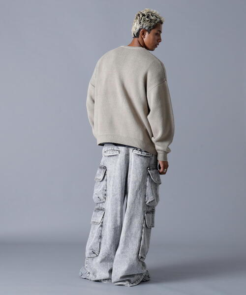 DANKE SCHON(ダンケシェーン)の「DankeSchon/ダンケシェーン/TC KNIT LOGO(ニット/セーター・メンズ・ベージュ/チャコールグレー・M/L)」の21枚目の写真