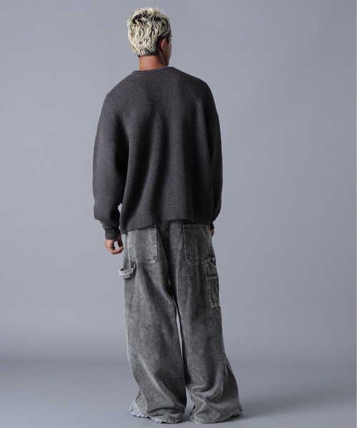 DANKE SCHON(ダンケシェーン)の「DankeSchon/ダンケシェーン/TC KNIT LOGO(ニット/セーター・メンズ・ベージュ/チャコールグレー・M/L)」の9枚目の写真