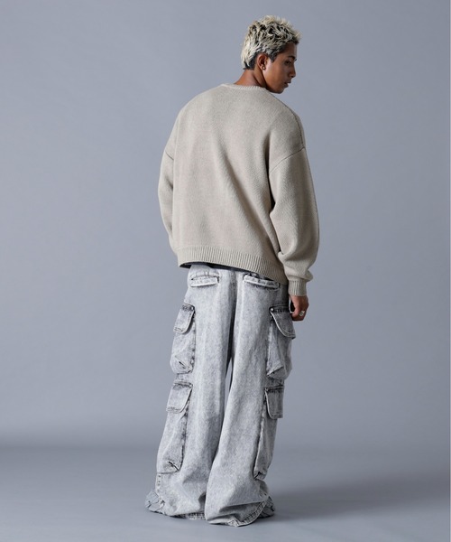 DANKE SCHON(ダンケシェーン)の「DankeSchon/ダンケシェーン/TC KNIT LOGO(ニット/セーター・メンズ・ベージュ/チャコールグレー・M/L)」の13枚目の写真