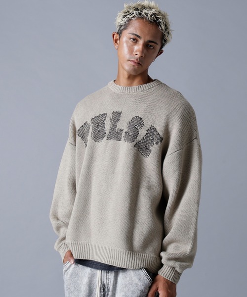 DANKE SCHON(ダンケシェーン)の「DankeSchon/ダンケシェーン/TC KNIT LOGO(ニット/セーター・メンズ・ベージュ/チャコールグレー・M/L)」の15枚目の写真
