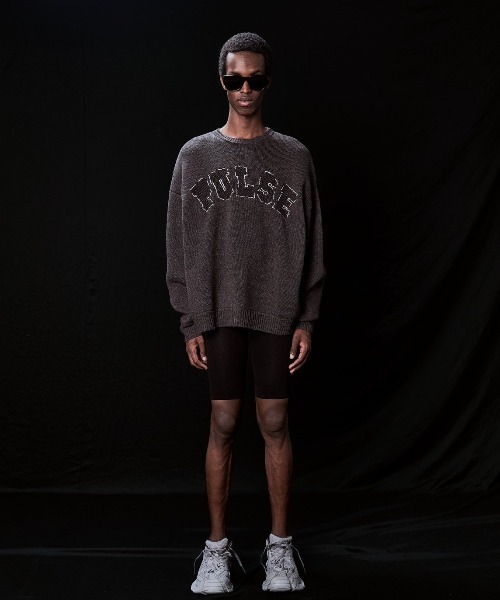 DANKE SCHON(ダンケシェーン)の「DankeSchon/ダンケシェーン/TC KNIT LOGO(ニット/セーター・メンズ・ベージュ/チャコールグレー・M/L)」の16枚目の写真