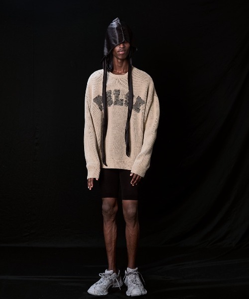 DANKE SCHON(ダンケシェーン)の「DankeSchon/ダンケシェーン/TC KNIT LOGO(ニット/セーター・メンズ・ベージュ/チャコールグレー・M/L)」の14枚目の写真