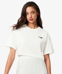 LACOSTE(���R�X�e)�̃l�[�������j���S�p�b�`�N���b�v�h����T�V���c(T�V���c/�J�b�g�\�[)