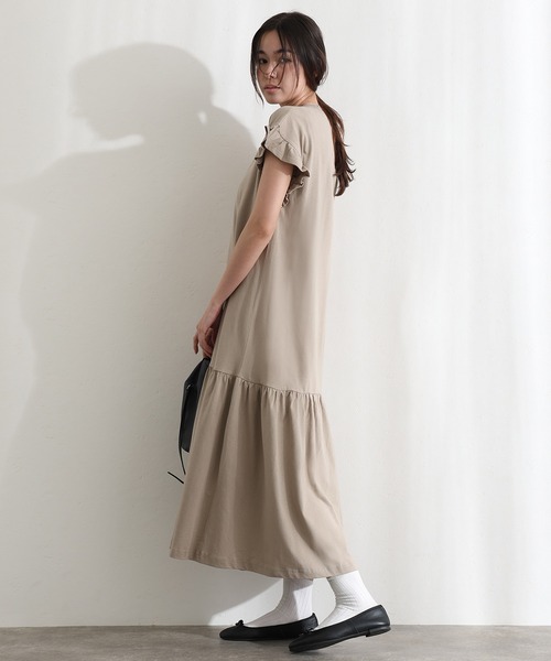 ElegChic（エレグシック）の「袖 フレア ノースリーブワンピース（ワンピース・レディース・ベージュ/グレー/ブラック・M/XL/4L）」の13枚目の写真
