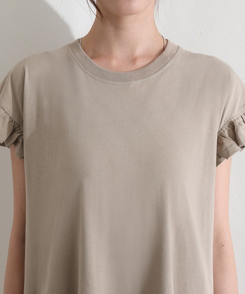 ElegChic（エレグシック）の「袖 フレア ノースリーブワンピース（ワンピース・レディース・ベージュ/グレー/ブラック・M/XL/4L）」の16枚目の写真