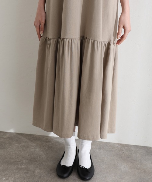ElegChic（エレグシック）の「袖 フレア ノースリーブワンピース（ワンピース・レディース・ベージュ/グレー/ブラック・M/XL/4L）」の19枚目の写真