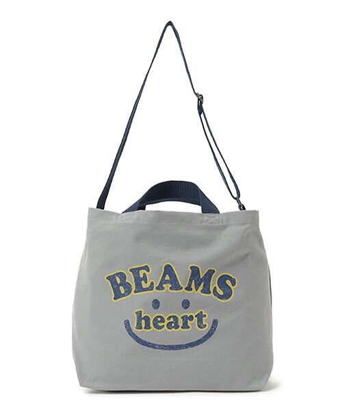 BEAMS HEART(ビームスハート)の「【7/9値下げ】スマイル カスレロゴ バッグ(A4サイズ収納可能)(トートバッグ・レディース・グレー/オリーブ/ホワイト系その他5/ブラウン系その他・ONE SIZE)」の13枚目の写真