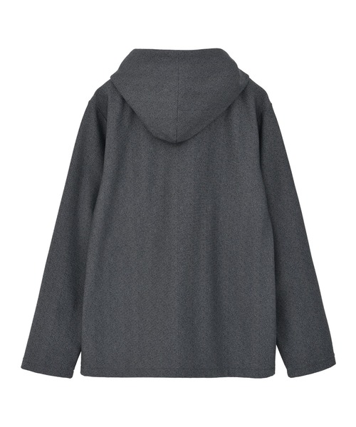 MEN'S BIGI（メンズビギ）の「ヒートパフォーマー ヘリンボーンプリント フードパーカー（パーカー・メンズ・グレー系その他/ネイビー・03/02）」の11枚目の写真