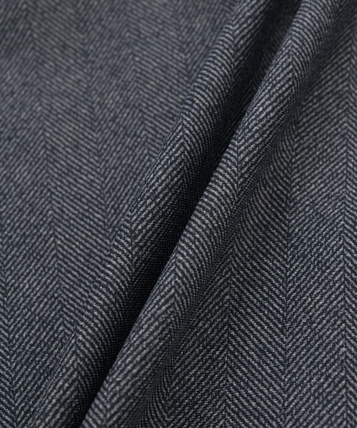 MEN'S BIGI（メンズビギ）の「ヒートパフォーマー ヘリンボーンプリント フードパーカー（パーカー・メンズ・グレー系その他/ネイビー・03/02）」の12枚目の写真