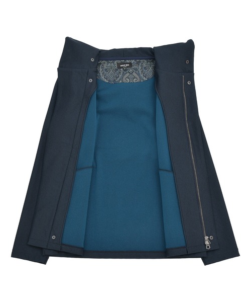 MEN'S BIGI（メンズビギ）の「ヒートパフォーマー ヘリンボーンプリント フードパーカー（パーカー・メンズ・グレー系その他/ネイビー・03/02）」の10枚目の写真