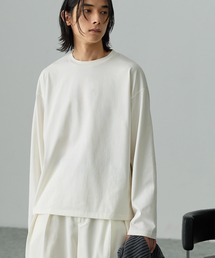 EMMA CLOTHES | ヴィンテージライク ピグメント加工 プレーティング オーバーサイズロンT(Tシャツ/カットソー)