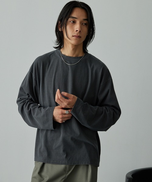 セール】ヴィンテージライク ピグメント加工 プレーティング オーバー