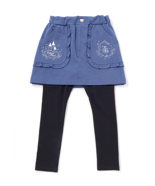 SLAP SLIP（スラップスリップ）の「キラキラ刺しゅうフリルポケットスカッツ(80~120cm)（スカート・キッズ・ネイビー/ベージュ・90cm/100cm/80ｃｍ/110cm/120cm）」の7枚目の写真