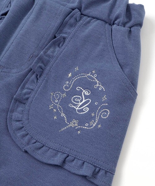 SLAP SLIP（スラップスリップ）の「キラキラ刺しゅうフリルポケットスカッツ(80~120cm)（スカート・キッズ・ネイビー/ベージュ・90cm/100cm/80ｃｍ/110cm/120cm）」の10枚目の写真