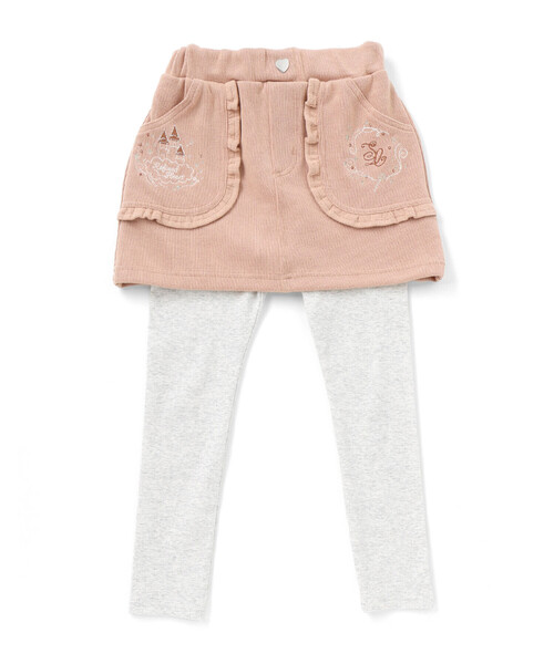 SLAP SLIP（スラップスリップ）の「キラキラ刺しゅうフリルポケットスカッツ(80~120cm)（スカート・キッズ・ネイビー/ベージュ・90cm/100cm/80ｃｍ/110cm/120cm）」の12枚目の写真