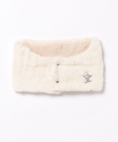 THRASHER（スラッシャー）の「THRASHER/スラッシャー ネックウォーマー MAG LABEL 前開きファー 25TH-K52（ネックウォーマー/スヌード・メンズ・ブラック/ベージュ/ホワイト・FREE）」の2枚目の写真