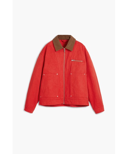 Desigual（デシグアル）の「コントラストカラーのジャケット（デニムジャケット・メンズ・レッド・S/M/L/XL）」の7枚目の写真