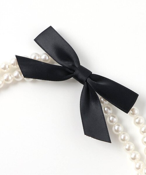 apres les cours（アプレレクール）の「パールリボンネックレス（ネックレス・キッズ・オフホワイト・FREE）」の5枚目の写真