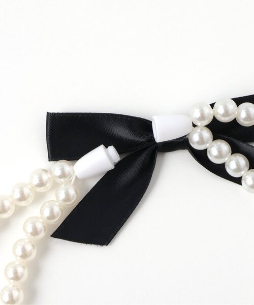 apres les cours（アプレレクール）の「パールリボンネックレス（ネックレス・キッズ・オフホワイト・FREE）」の6枚目の写真
