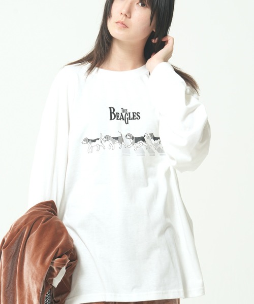 CORISCO（コリスコ）の「キーボードアニマル柄ロンTEE(M1)（Tシャツ/カットソー・メンズ・ホワイト系1/ホワイト系2/グレー系2/ブラック系2/グレー系1/ブラック系1/オートミール/キナリ・LARGE/X-LARGE/MEDIUM）」の3枚目の写真