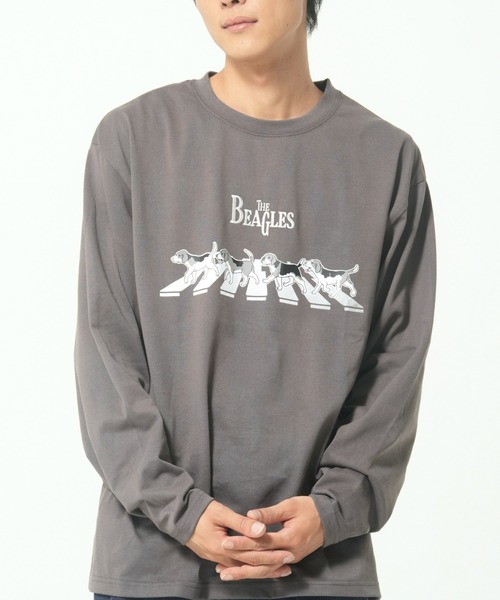 CORISCO（コリスコ）の「キーボードアニマル柄ロンTEE(M1)（Tシャツ/カットソー・メンズ・ホワイト系1/ホワイト系2/グレー系2/ブラック系2/グレー系1/ブラック系1/オートミール/キナリ・LARGE/X-LARGE/MEDIUM）」の7枚目の写真