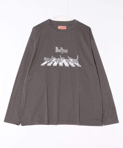 CORISCO(コリスコ)の「キーボードアニマル柄ロンTEE(M1)(Tシャツ/カットソー・メンズ・ホワイト系1/ホワイト系2/グレー系2/ブラック系2/グレー系1/ブラック系1/オートミール/キナリ・LARGE/X-LARGE/MEDIUM)」の10枚目の写真