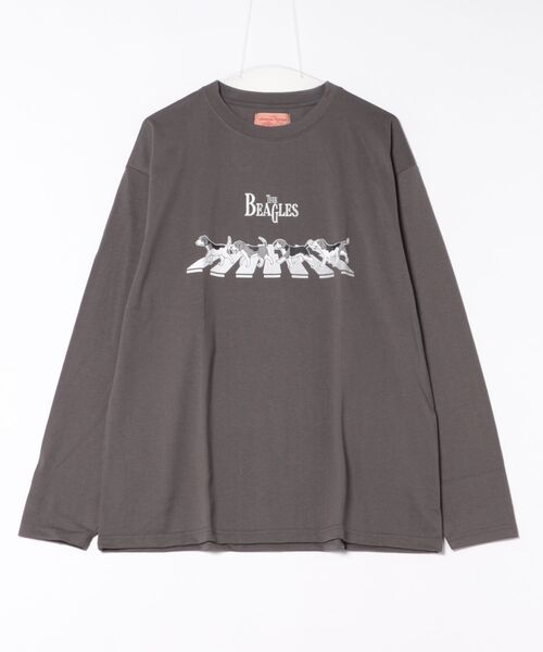 CORISCO(コリスコ)の「キーボードアニマル柄ロンTEE(M1)(Tシャツ/カットソー・メンズ・ホワイト系1/ホワイト系2/グレー系2/ブラック系2/グレー系1/ブラック系1/オートミール/キナリ・LARGE/X-LARGE/MEDIUM)」の12枚目の写真