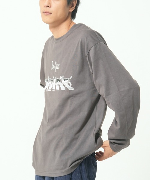 CORISCO(コリスコ)の「キーボードアニマル柄ロンTEE(M1)(Tシャツ/カットソー・メンズ・ホワイト系1/ホワイト系2/グレー系2/ブラック系2/グレー系1/ブラック系1/オートミール/キナリ・LARGE/X-LARGE/MEDIUM)」の13枚目の写真