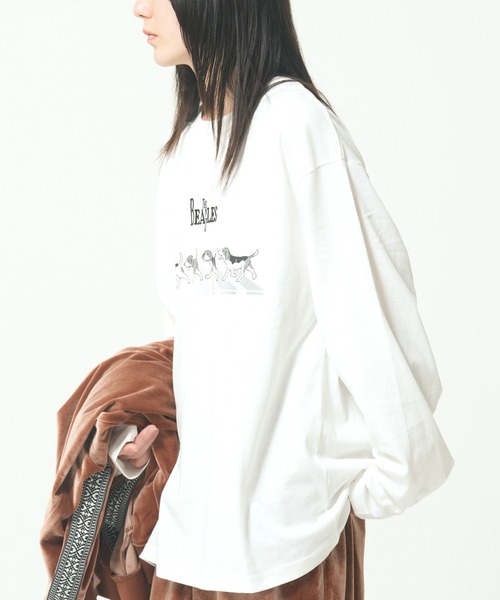 CORISCO(コリスコ)の「キーボードアニマル柄ロンTEE(M1)(Tシャツ/カットソー・メンズ・ホワイト系1/ホワイト系2/グレー系2/ブラック系2/グレー系1/ブラック系1/オートミール/キナリ・LARGE/X-LARGE/MEDIUM)」の21枚目の写真