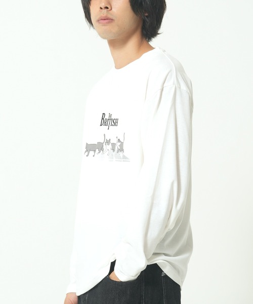 CORISCO(コリスコ)の「キーボードアニマル柄ロンTEE(M1)(Tシャツ/カットソー・メンズ・ホワイト系1/ホワイト系2/グレー系2/ブラック系2/グレー系1/ブラック系1/オートミール/キナリ・LARGE/X-LARGE/MEDIUM)」の19枚目の写真